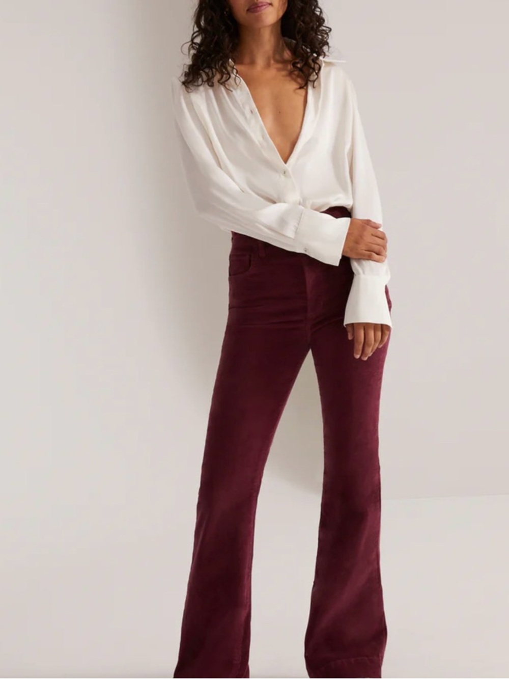 Favorite Daughter | Burgundy Corduroy ‘Valentina’ Pants | Size 28